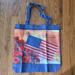 The Heritage Foundation Reusable Patriotic Tote Bag American Flag