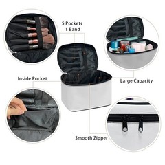JEOCODY Leopard Print Makeup Pouch Multifunction Cosmetic One Size,