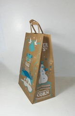22 TRADER JOE’S BROWN PAPER GROCERY SHOPPING BAGS Size 20″ Winter Time Christmas