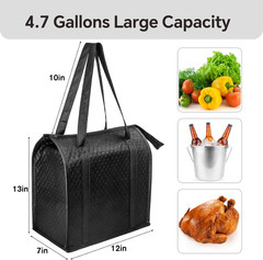 Insulated Grocery Bags Reusable Insulated Bag Portable Cooler Bags Shopping Food