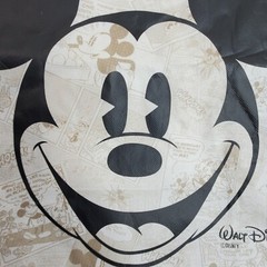 Tote Carry Reusable Bag Mickey Mouse 13.25 x 15.25 Inch Retro