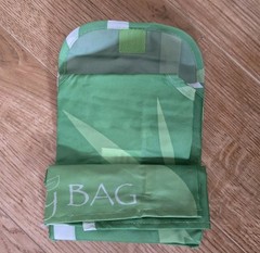 4 PACK Reusable Shopping Bags – “My Bag” Heavy Duty, Washable, Foldable, Vibrant
