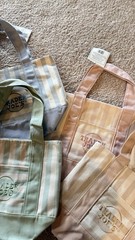 4 Pack Trader Joe’s Limited Edition 2026 Drop Mini Stripe Canvas Tote Bag NEW
