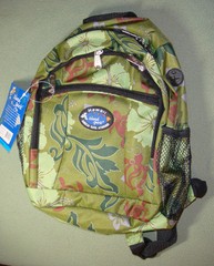 Hawaii Spirit Backpack Hawaiian Print Teal/black iPads Travel Beach Shopping7045