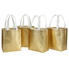 40 PCS 10×8 Inch Reusable Present Gift Bag Medium Grocery Shopping Tote