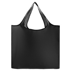 Reusable Grocery Bags, 1Pcs Washable Shopping Totes with Handles (Black)