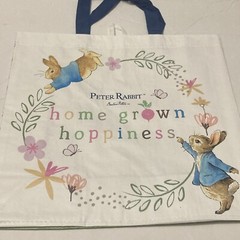 Tesco Peter Rabbit Tote Bag Beatrix Potter Bunny 2023 Home Grown Butterfly New