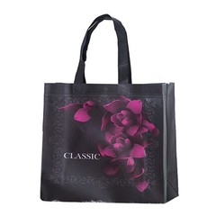 Quality Shopping Bag for Women Reusable Rose Design Travel Storage Pouch