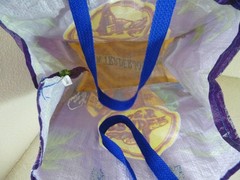 Trader Joes Reusable Grocery Bag Beach Surfboard Tropical Tote Palm Tree Plastic