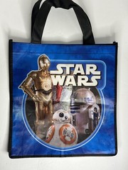 Star Wars Disney Reusable Shopping Tote Retro Droids C3PO R2D2 13×13