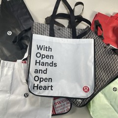 Lululemon Lot Of 30 Reusable Shopping Bags Various Colors & Size