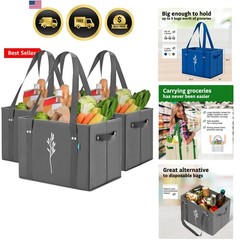 Green Bulldog Reusable Grocery Bags – Heavy Duty Reusable Shopping Tote Bags …