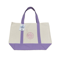 Trader Joe’s Lavender Purple Large Canvas Tote Bag Reusable Grocery Shopping