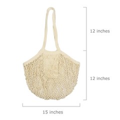Cotton Mesh Grocery Bags – Reusable Grocery Net Bags – 100% Cotton Mesh Tote …