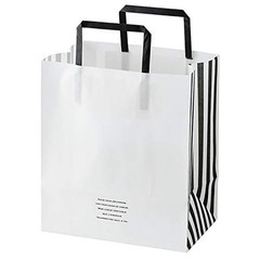 HEADS FIE-4P Japanese-Made Gift Paper Bags Fierte 50 count 22 x 25 x 14 cm Black