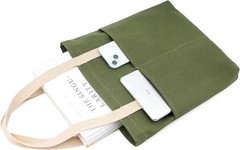 Canvas Aesthetic Tote Bag with Zipper and Poets for Women Men