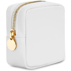 DANCOUR Small Cosmetic Case, White, for Purse Organization, Mini, White