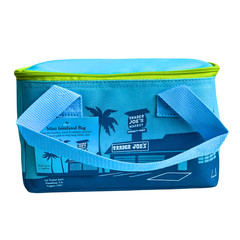 NEW Trader Joe’s Mini Insulated Bag Light Blue Green Accent August 2025 Release