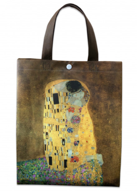 Famous Painting Gustav Klimt’s Lover Hand Bag Canvas Shopping Casual Daily Bag