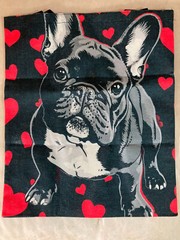2 Funny Shopping Bags French Bulldog 37X42Cm Multicolored French Bully