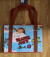 New Trader Joe’s Stand Up Collapsible Reusable Grocery Tote Shopping Bag NWT