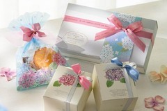 HEADS AJS-OP3 Hydrangea Gift Bags Made in Japan OPP Bags 15 x 23cm Blue 50