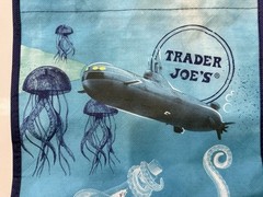 Trader Joe’s Recycled Ocean Plastic Reusable Shopping Tote Gift Bag