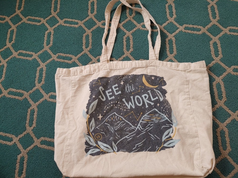 EB Reusable Cloth Tote SEE THE WORLD