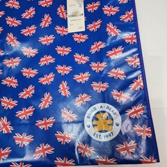 Build A Bear London Union Jack Tote Bag Blue Teddy Heart Paw Flag New