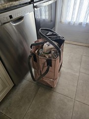 Effortless Medium Silver Shopping Trolley with Wheels – Unbreakable Handles