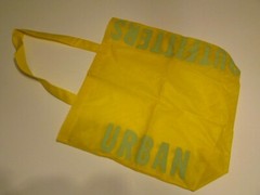 Urban Outfitters Logo Eco Friendly Shopping Strap Handles Bag / yellow