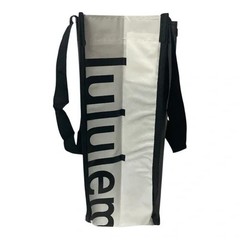 Lululemon Reusable Small Black Logo Lunch Tote Modern School Bags Set of 2 New