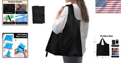 Large Capacity Washable Shopping Bag – Pocket-Sized Durable Tote, Eco-Friendly