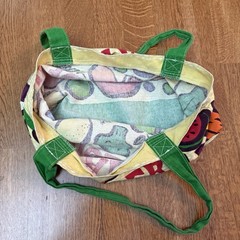 Trader Joe’s Shopping Bag Fruit & Vegetables 100% Cotton Made in USA Vintage