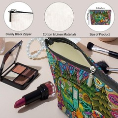 Hippie Gifts Makeup Bag Funny Van Decor Stuff Multicolor272