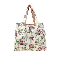 Small Foldable Tote Nylon Reusable Grocery Shopping Bag England Flag Print