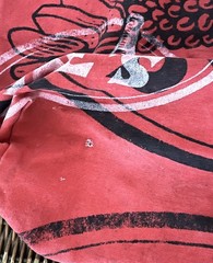Two Red Trader Joe’s Cloth Tote Bags Grocery Bags From 2000