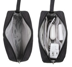 2 Pieces Small Zippered Pouch, Portable Electronics Soft 2 Little Bag