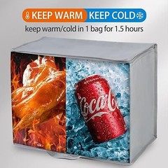 Insulated Reusable Grocery Bags Keep food fresh Cooler Bag Tote Bag Water Proof
