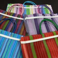 Pack Set of 3 Large Mexican Mercado Tote Bags (Bolsas de Mercado/Bolsa Mandad…