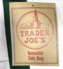 Trader Joe’s Canvas Tote Grocery Bag Green Holiday Christmas 2025 *IN HAND*