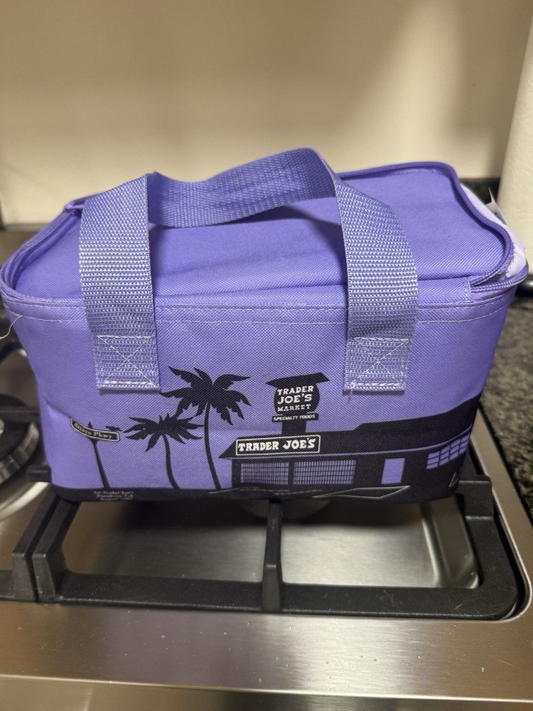 Trader Joes Mini Insulated Bag LAVENDER/PURPLE Limited Edition!