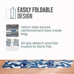 Extra Large Utility Tote Bag, Oversized Collapsible Reusable Wire Frame Recta…