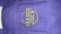 New no tags Trader Joe’s Reusable Tote Shopping Mini Bag Small Purple Green