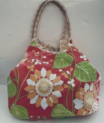 The Company Store Reversible 100% Cotton Shopping Tote Bag 7″ x 14″ x 20″ tall