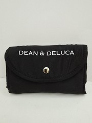 Dean & Deluca Foldable Reusable Tote Bag Black Japan Eco Shopping Grocery Bag
