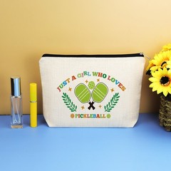 Pickleball Girls Gifts Lover Gift Makeup Bag Pickle