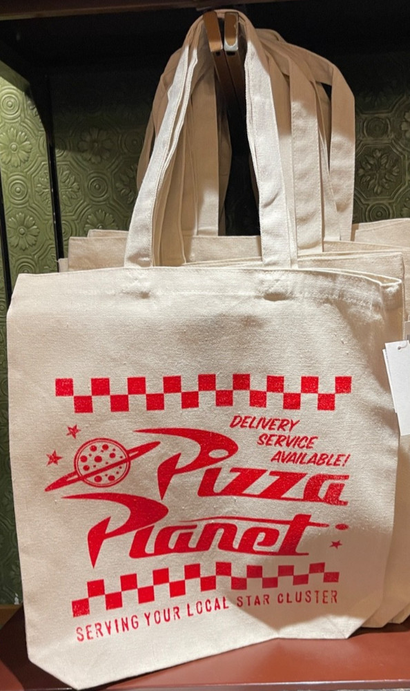 Disney parks Toy Story pizza planet reusable shopping tote bag new