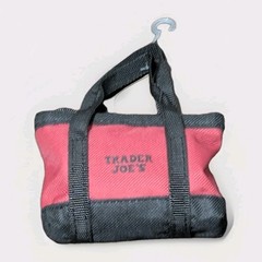 Vintage Trader Joe’s 2 BAGS IN 1 (Red w/ Black Trim) MICRO TOTE AND GROCERY BAG