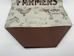Fleet Farm Plastic Tote Bag and Ball Cap “We Love Our Farmers”. NEW